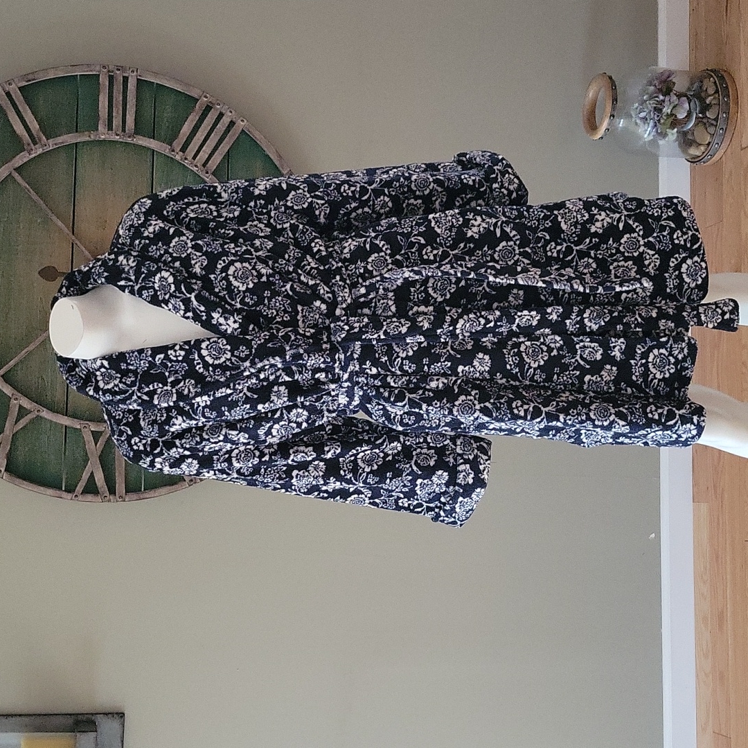 Lucky Brand Floral Plush Bath Robe Lucky Brand Floral Plush Bath Robe